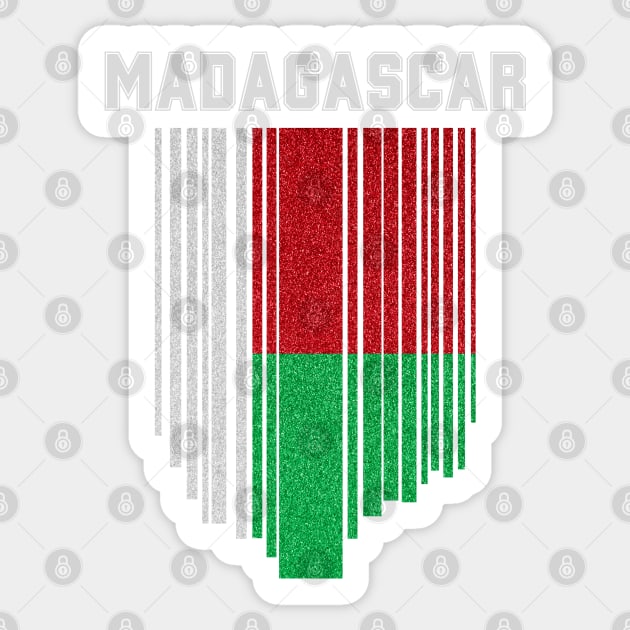 Madagascar flag, malagasy flag Sticker by eka123